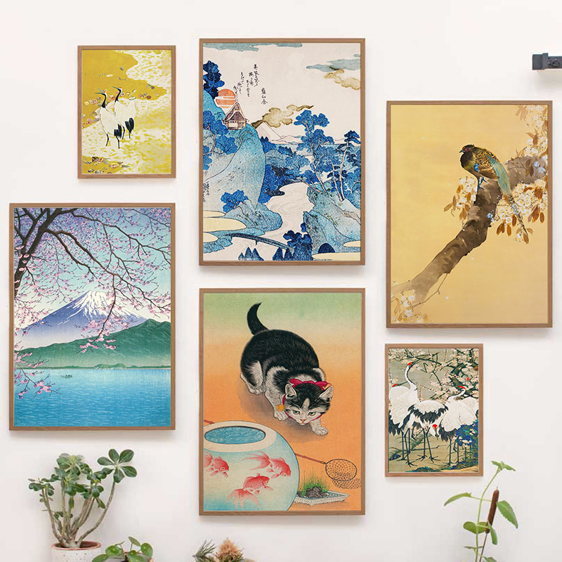 Interior Design Japan - Japanese Katsushika Hokusai Canvas Painting Wall