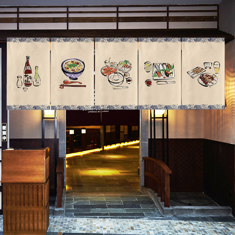 VIKAMA Traditional Noren Curta - Interior Design Japan 评论和价格