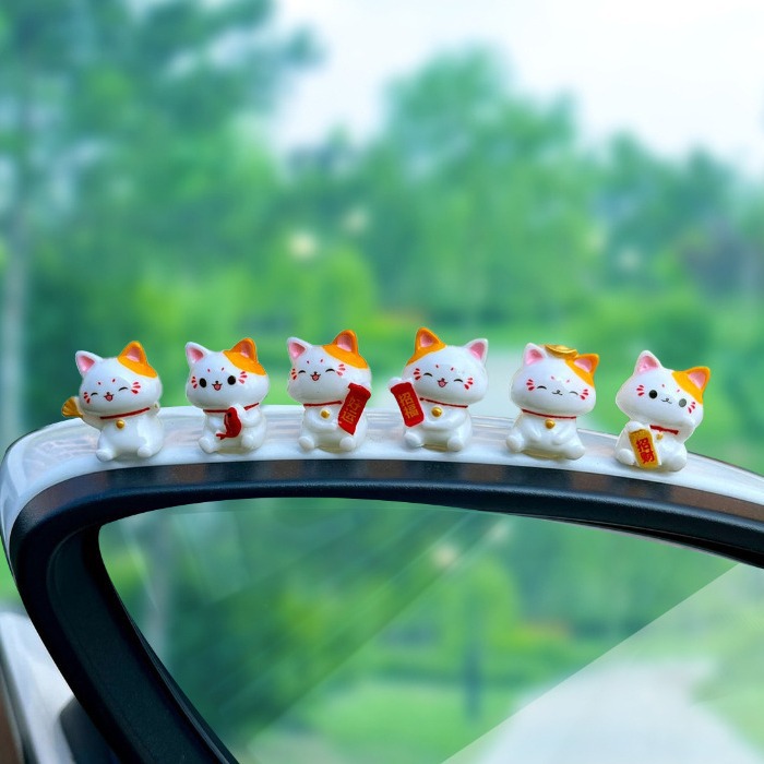 Car Japanese Lucky Cat Ornamen - Interior Design Japan 评论和价格