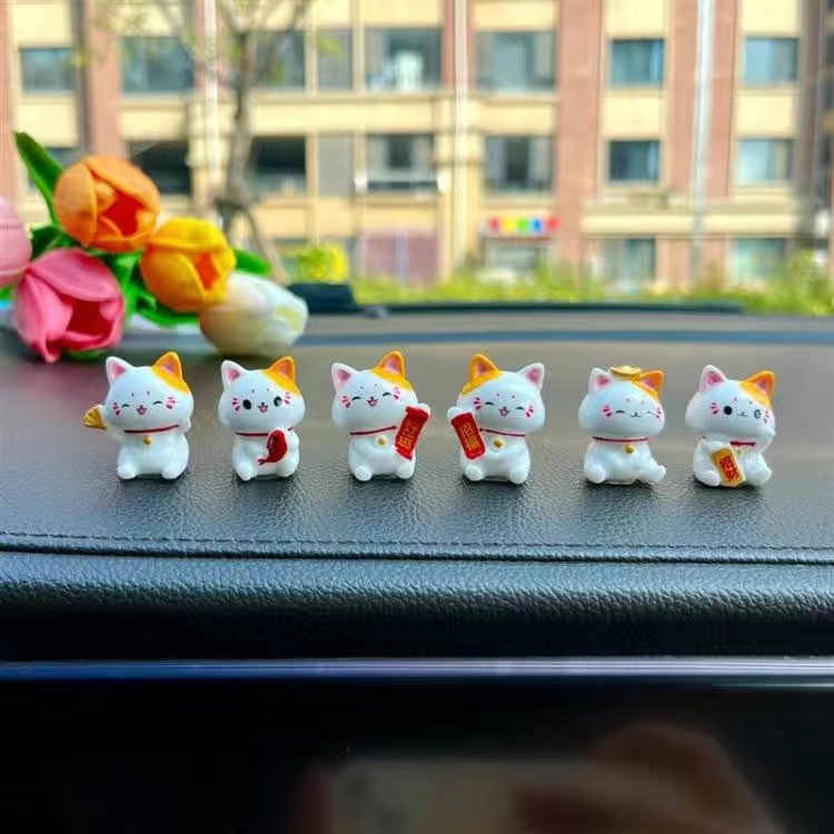 Car Japanese Lucky Cat Ornamen - Interior Design Japan 评论和价格