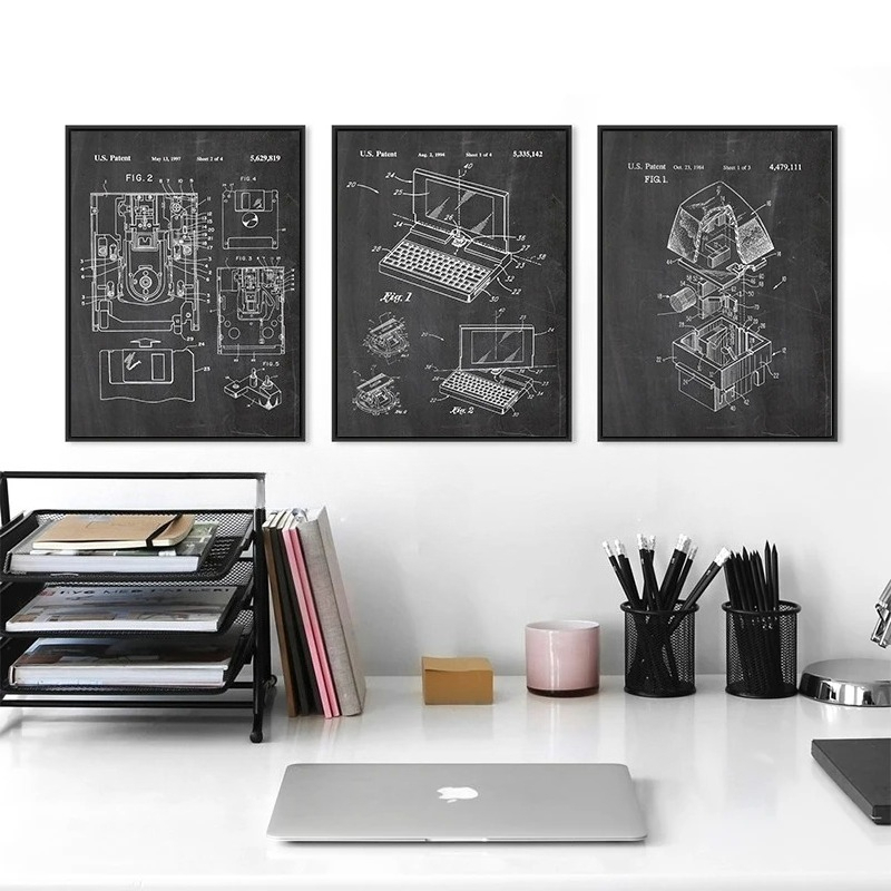 6Pcs Vintage Computer Patent W - Interior Design Studio 评论和价格