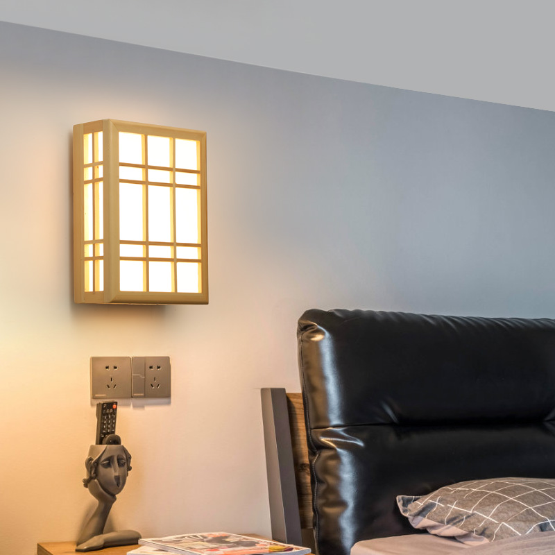 Japanese Style Wall Lamp Solid - Interior Design Japan 评论和价格