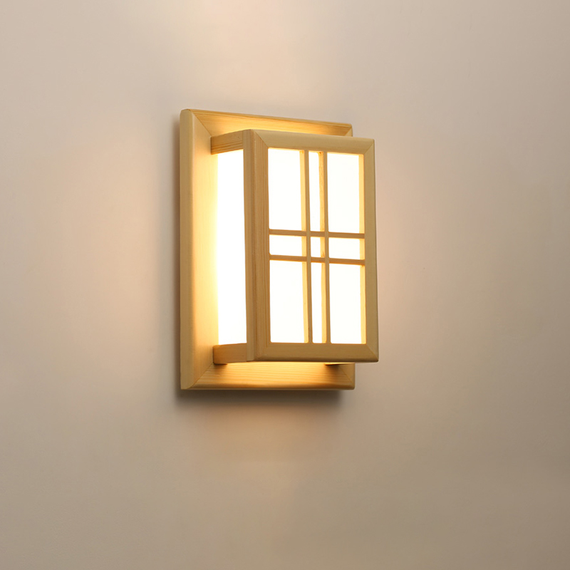 Japanese Style Wall Lamp Solid - Interior Design Japan 评论和价格