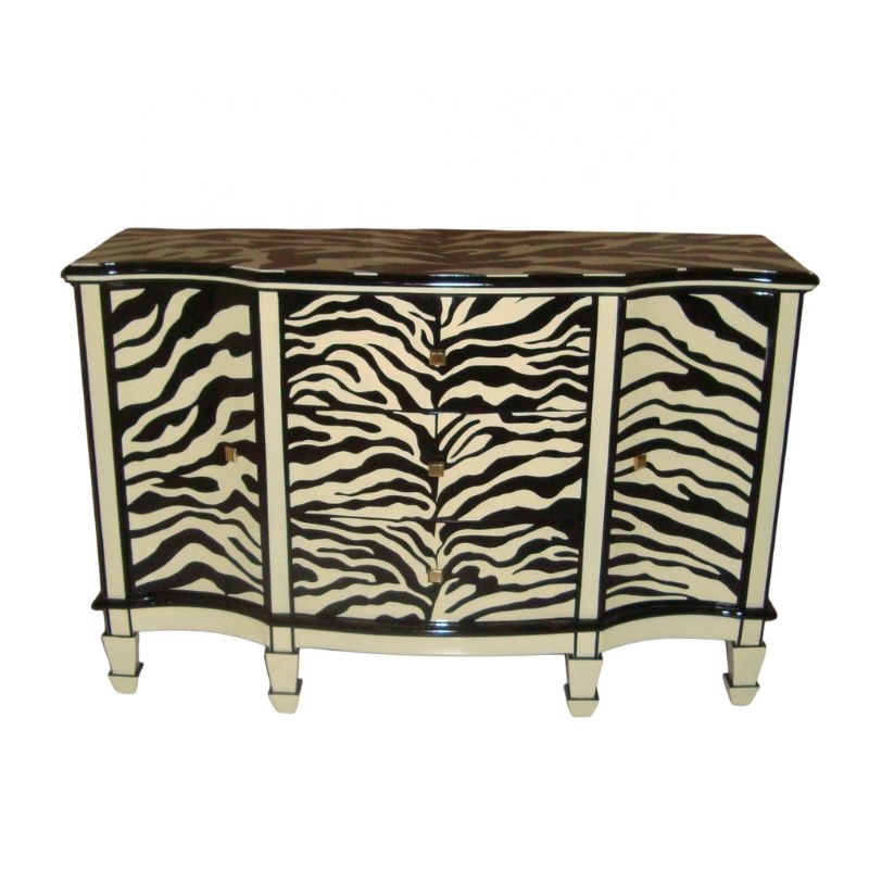 Zebra Painted Kitchen Cabinet  - Interior Design Monochrome 评论和价格