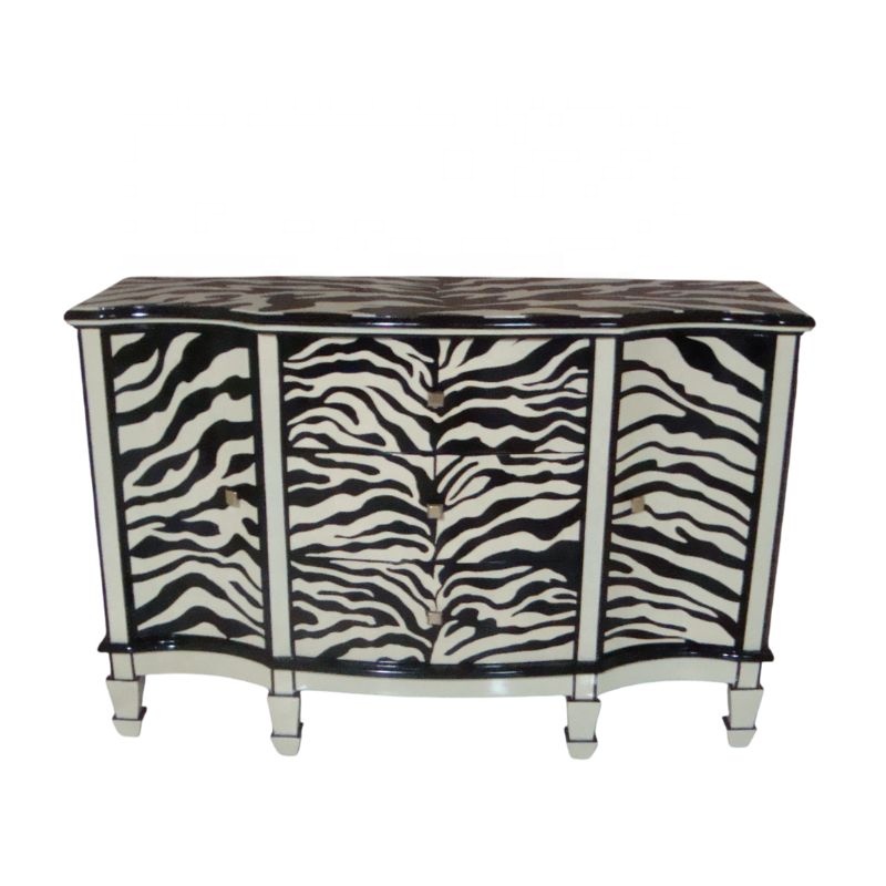 Zebra Painted Kitchen Cabinet  - Interior Design Monochrome 评论和价格