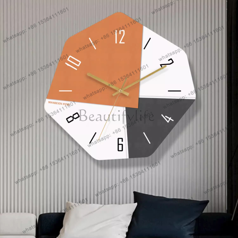 Creative Nordic Clock Wall Fas - Interior Design Organic Modern 评论和价格