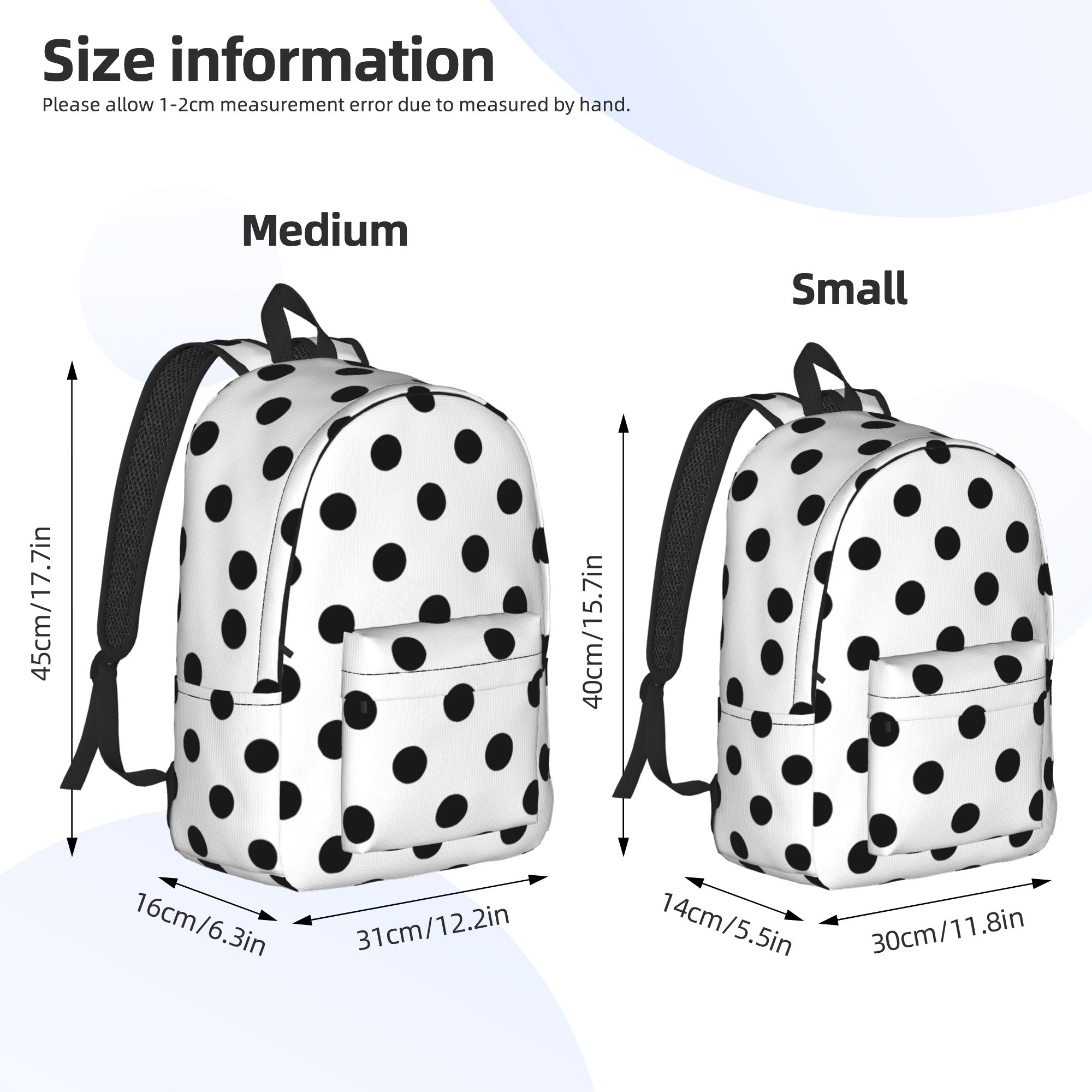 Monochrome Polka Dot Backpack  - Interior Design Monochrome 评论和价格