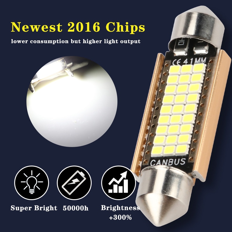 4pcs C5W LED Car Light Bulb 31 - Interior Design Gold 评论和价格