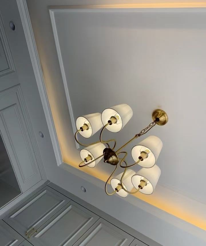 Copper Chandelier For Living R - Interior Design Hall 评论和价格