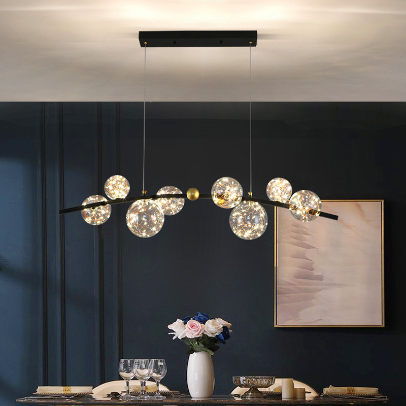 Modern Restaurant LED Chandeli - Interior Design Gold 评论和价格