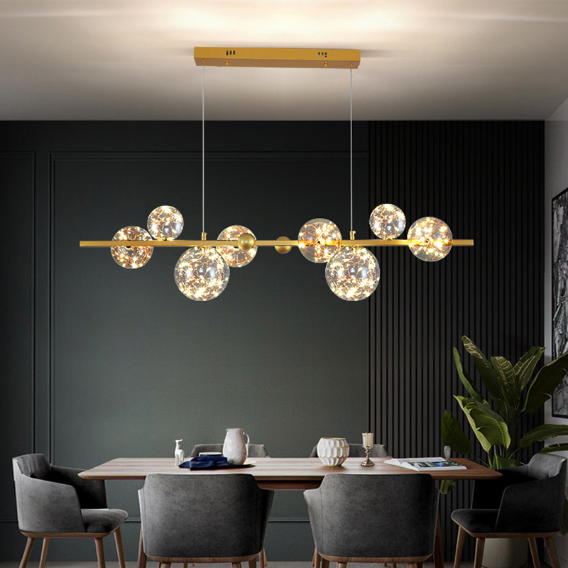 Modern Restaurant LED Chandeli - Interior Design Gold 评论和价格