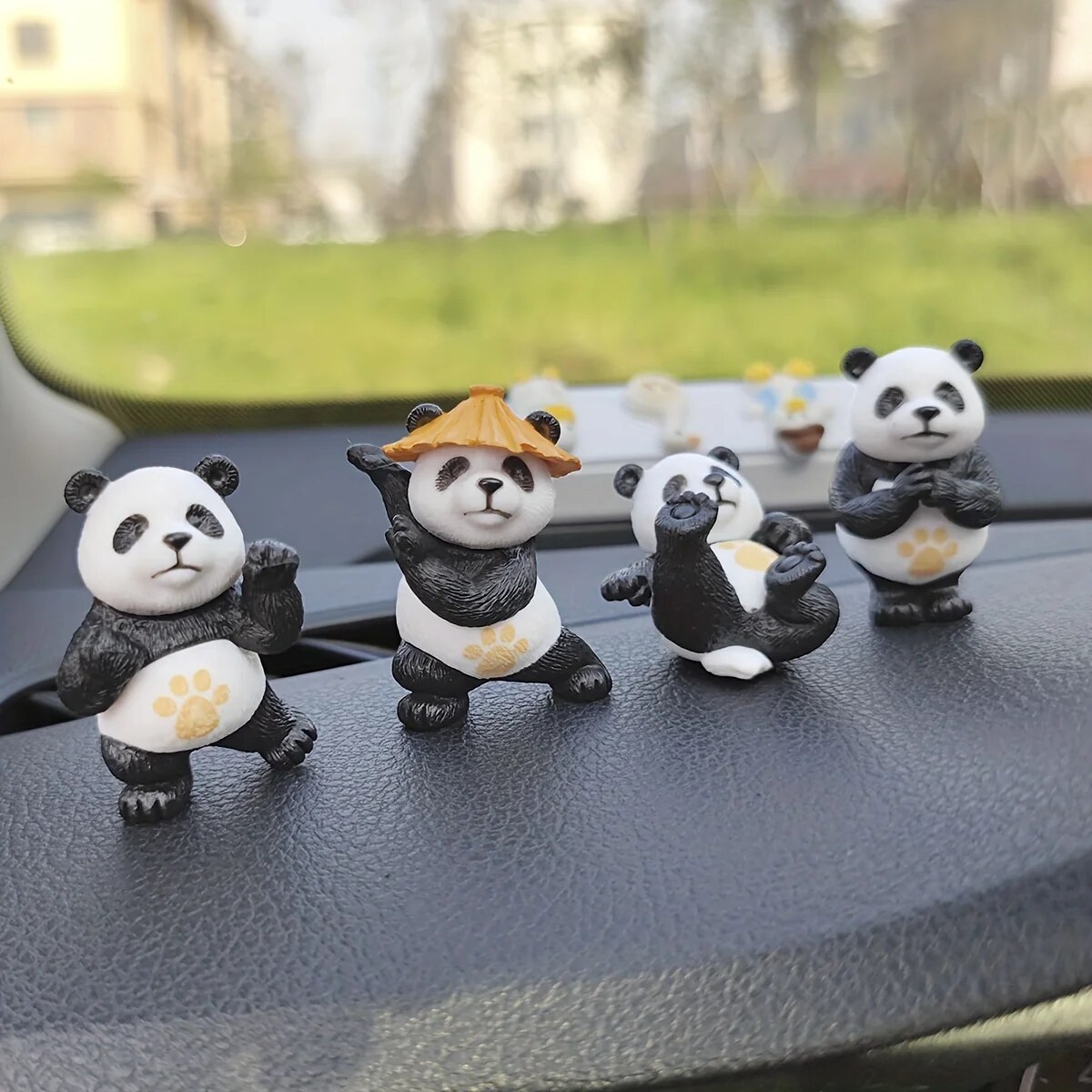 4pcs/set Panda Design Car Orna - Interior Design Whimsical 评论和价格