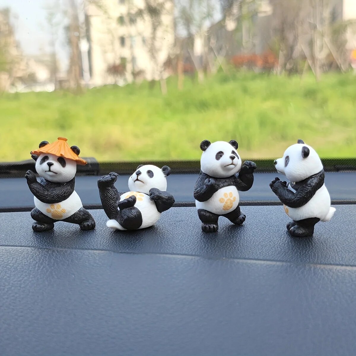 4pcs/set Panda Design Car Orna - Interior Design Whimsical 评论和价格