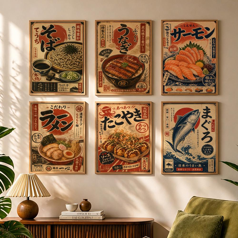 Vintage Japanese Fish Sushi La - Interior Design Japan 评论和价格