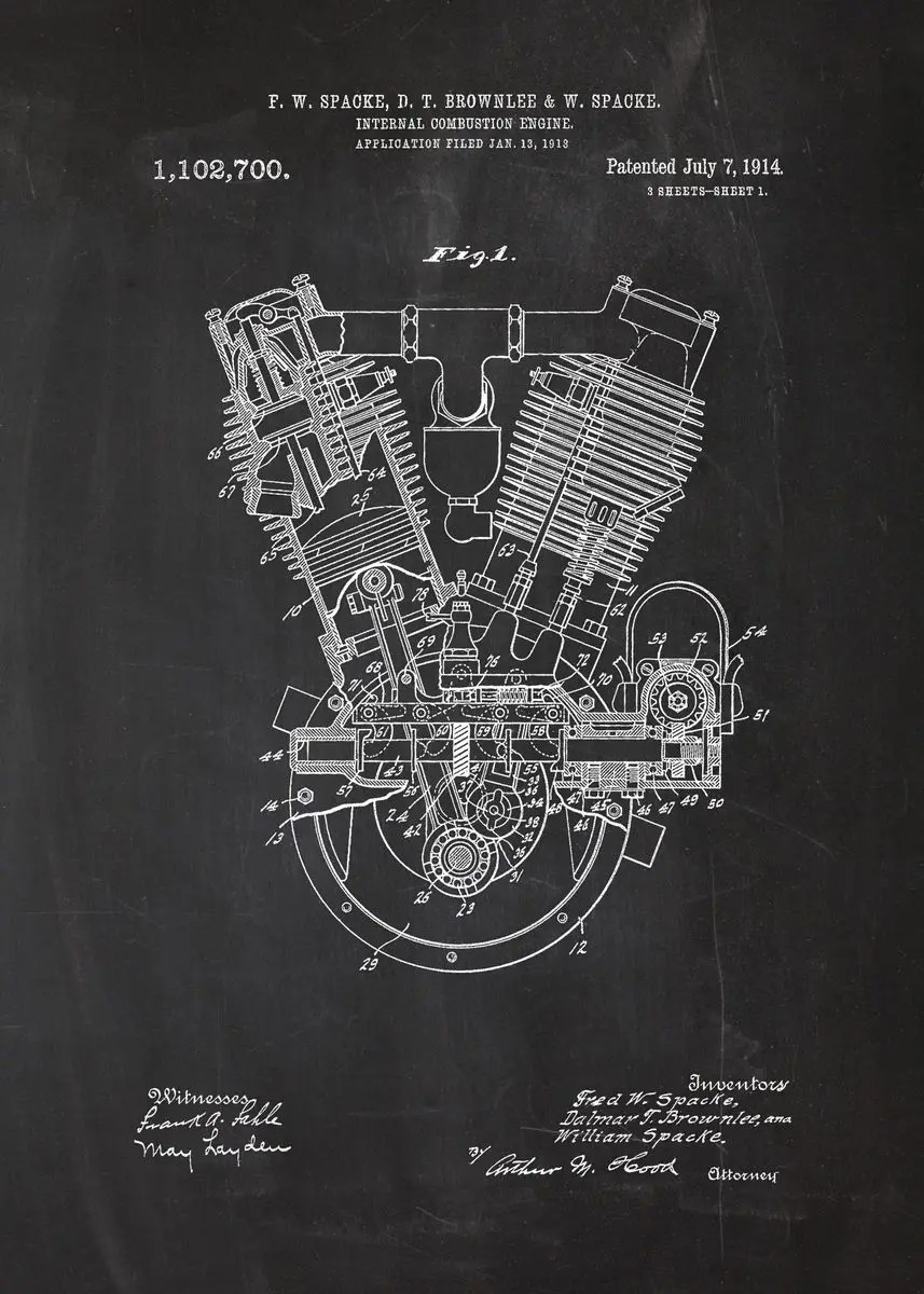 Engine motor technician bluepr - Interior Design Studio 评论和价格