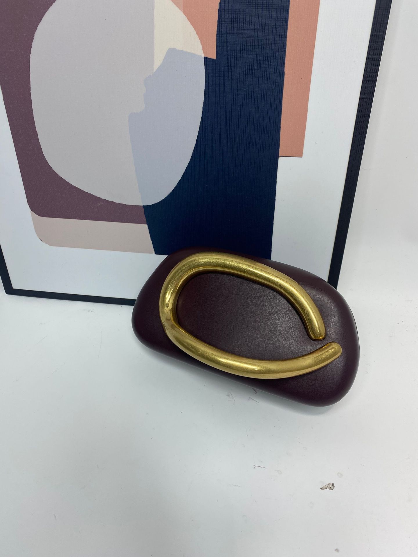 Big Gold Metal Closure Clutch  - Interior Design Gold 评论和价格