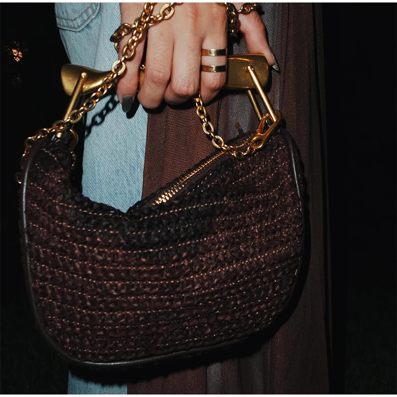Gold Handle Brand Handwoven Ha - Interior Design Gold 评论和价格