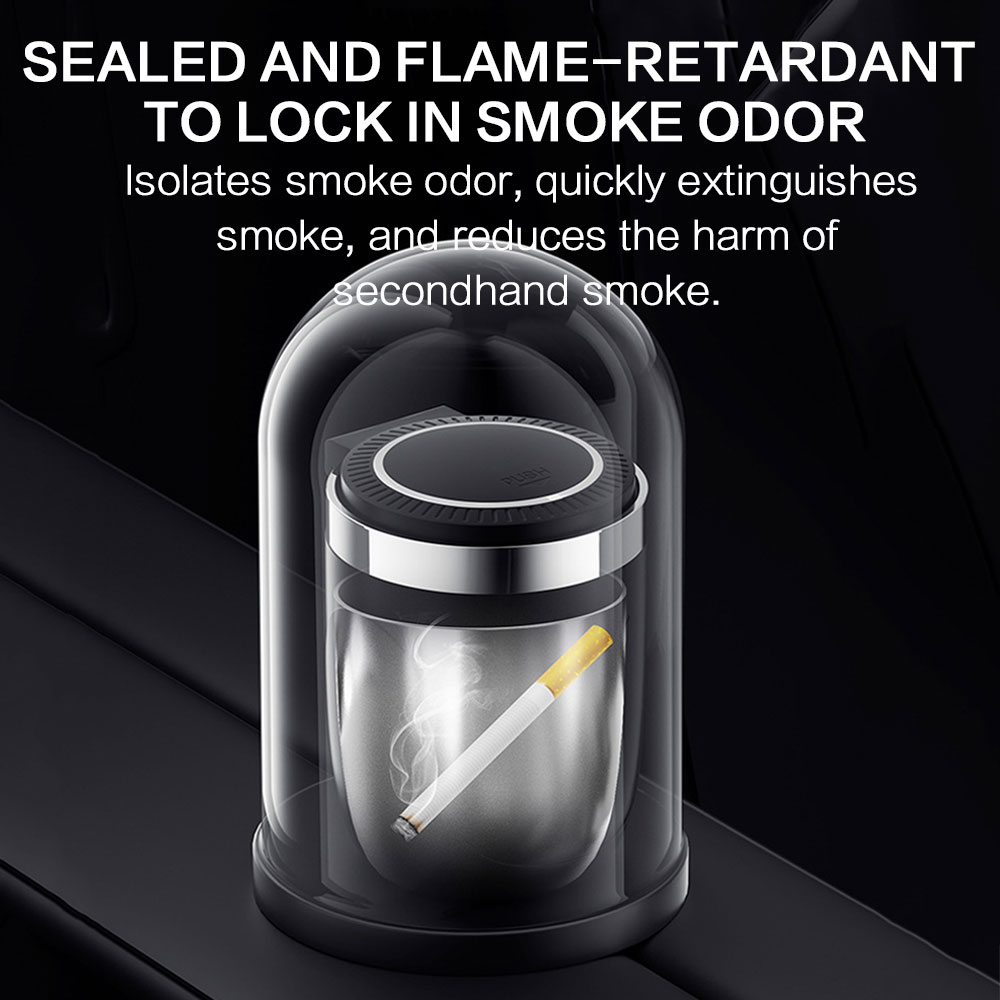 Car Ashtray With Led Light Smo - Interior Design Whimsical 评论和价格