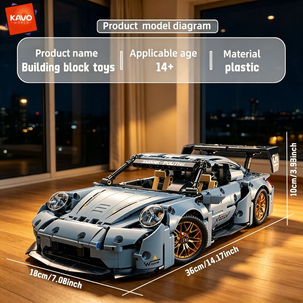 KAVOWORLD 973pcs Cool Toys Bui - Interior Design And Build 评论和价格