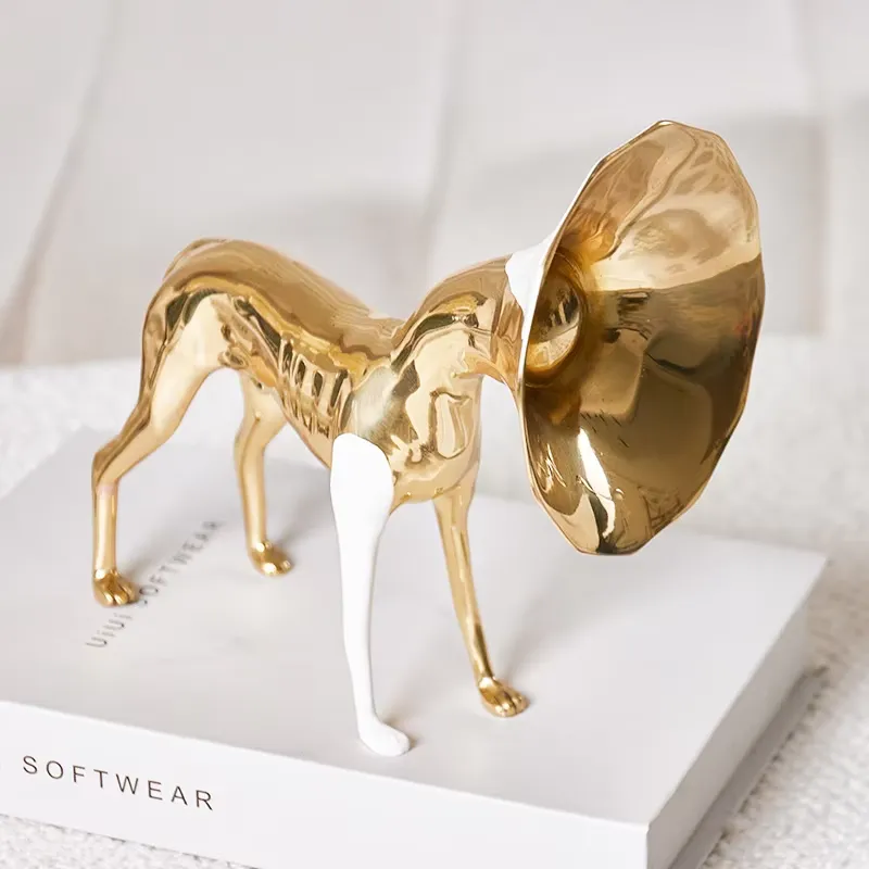 Modern Gold Horn Dog Shaped Ho - Interior Design Organic Modern 评论和价格