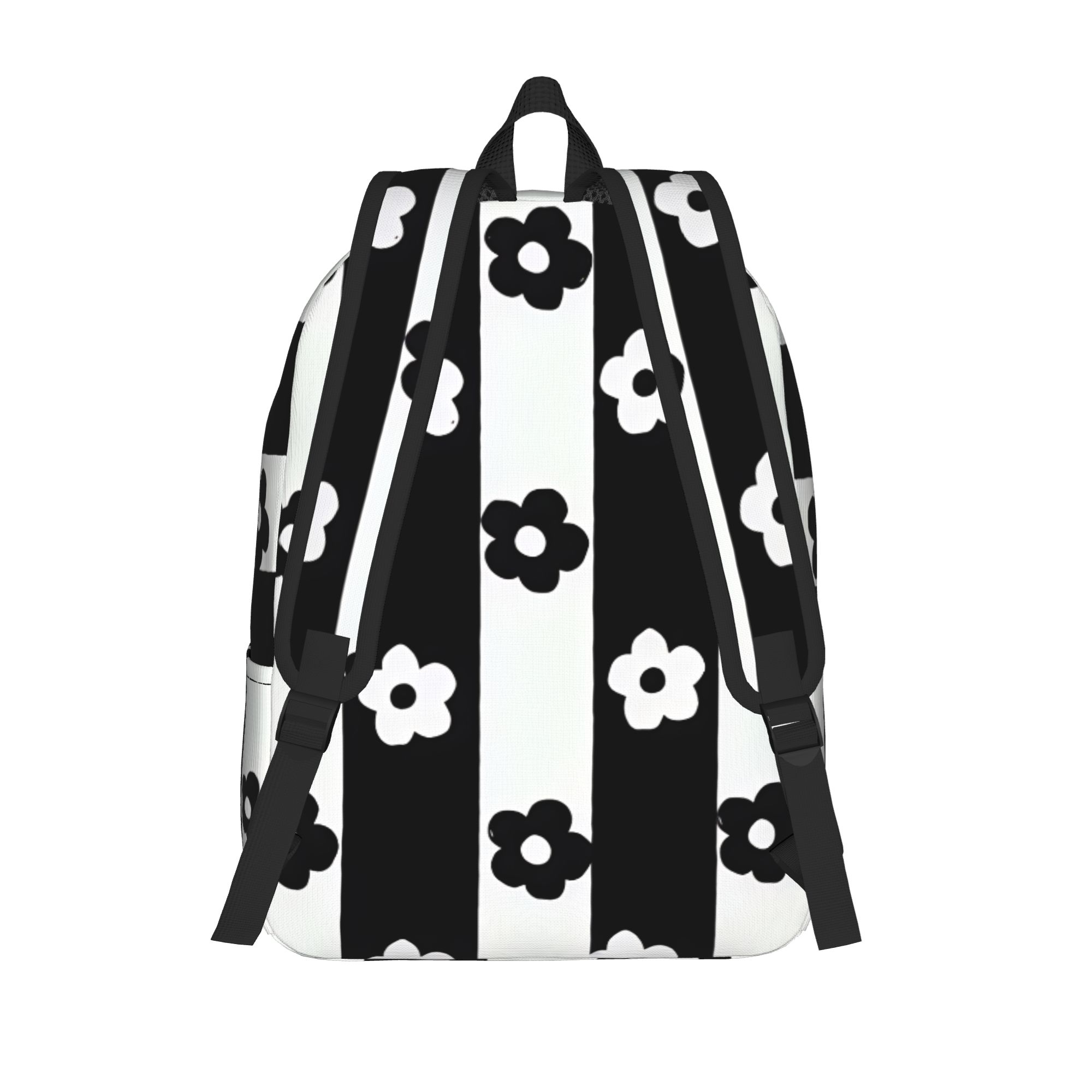 Monochrome Daisy Stripes Backp - Interior Design Monochrome 评论和价格